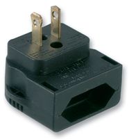 MULTICOMP - CP4A - 欧式 CEE7 至美式 2P,黑色