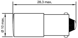 CML INNOVATIVE TECHNOLOGIES - 09321151 - 氖灯 BA9S 110V 红色