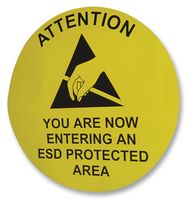 MULTICOMP - ENT FLOOR SIGN GERMAN - 地板标志 ESD 直径30CM