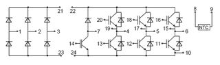 INFINEON - FP15R12KE3G - 晶体管 IGBT模块 1200V ECONOPIM