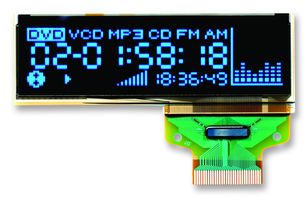 DENSITRON - DD-12833YW-1A - 显示屏 OLED 128X33 黄色