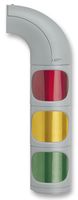 WERMA - 49408055 - 发光二极管信号灯+警报器 连续音调 24VDC 红/黄/绿